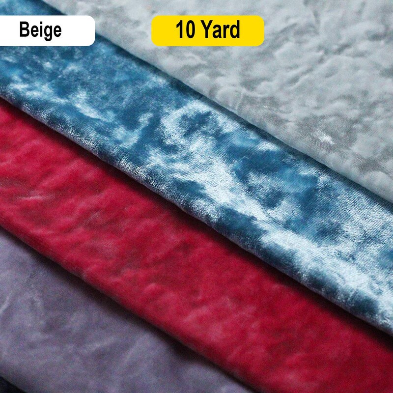 Crushed Velvet Luxurious Poly Spandex Fabric