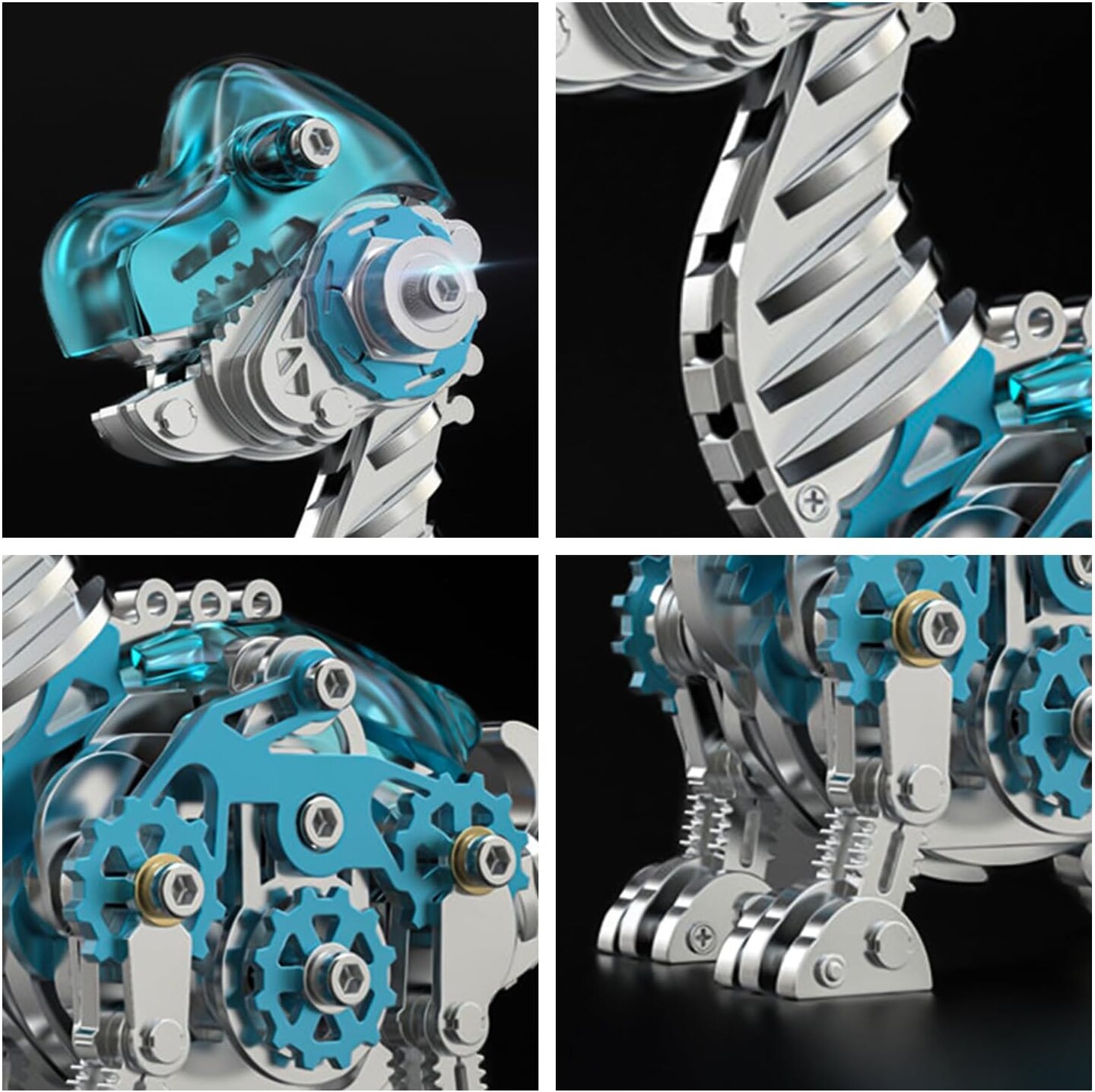 3D Metal Puzzles for Kids,3D Metal Model Kits Mechanical Dinosaur Model Brachiosaurus,Steel 3D Puzzles Stainless Steel Ornaments for Adults Home Decor