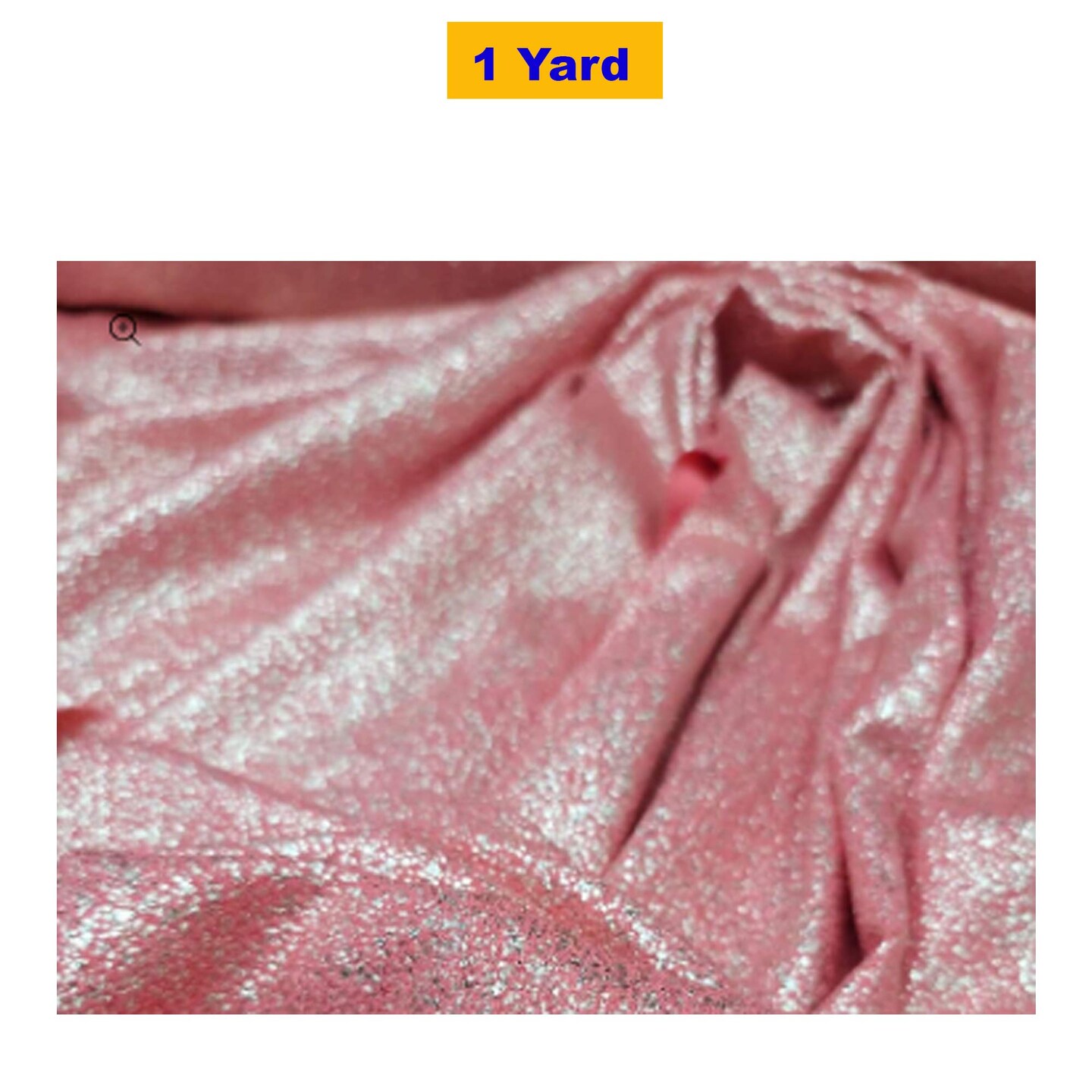 Vibrant Coral Shimmer Gold Stretch Spandex Fabric