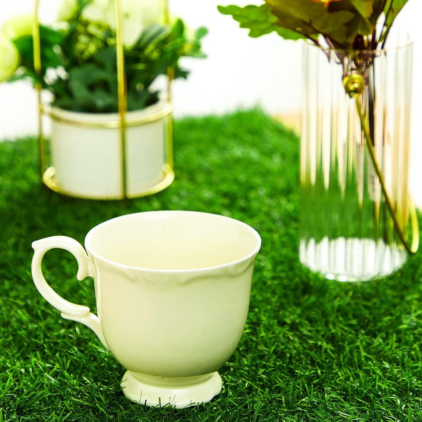 Artificial Grass Table Runner Rug, Easter Faux Grass Table Runner for Golf Themed Party Wedding Garden Home Decor(14 x 108 Inch)