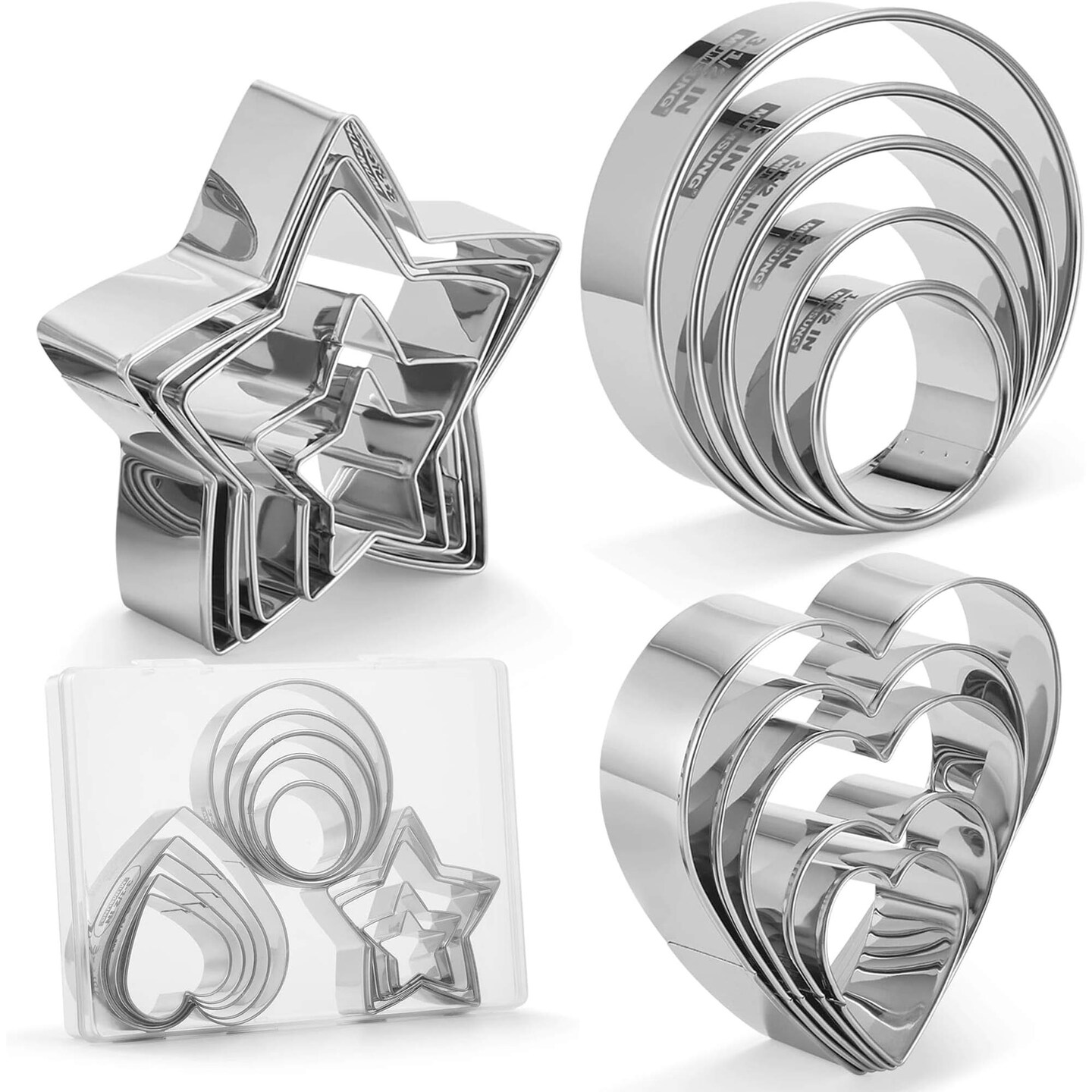 Mini Cookie Cutter With Set 30 Tiny Stainless Steel Cookie Stamps