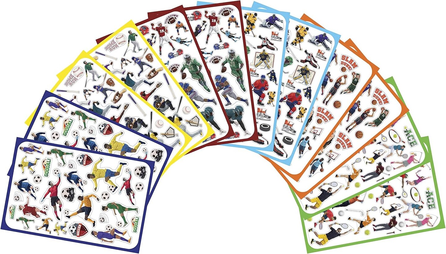 Sports Sticker Variety Pack: Assortment for The Whole Team and #1 Superfan