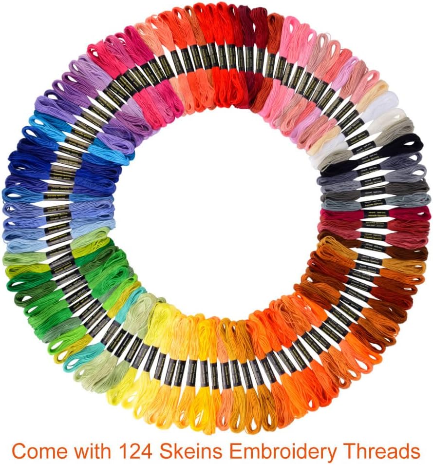 124 Skeins Embroidery Floss