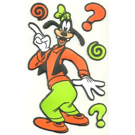 Disney Goofy Image Foam Stickers