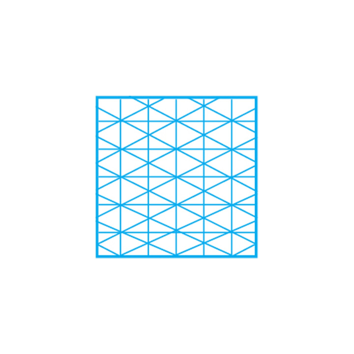 Clearprint 1000H 8.5" x 11" Design Vellum Pad with 30-Degree Isometric Fade-Out Grid, 16 lb., 100% Cotton, 50 Sheets/Pad