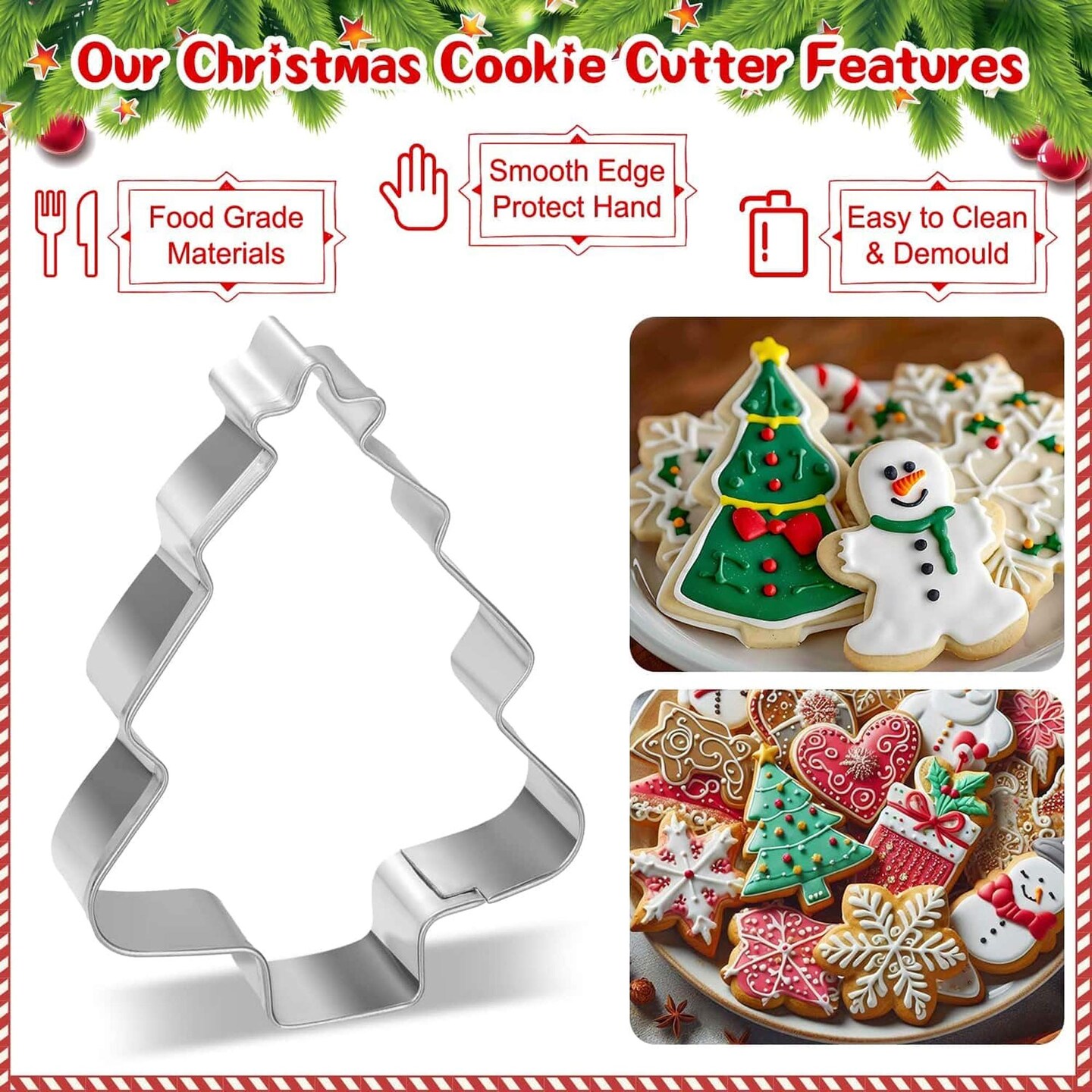 Christmas Cookie Cutters Set 30 Pieces