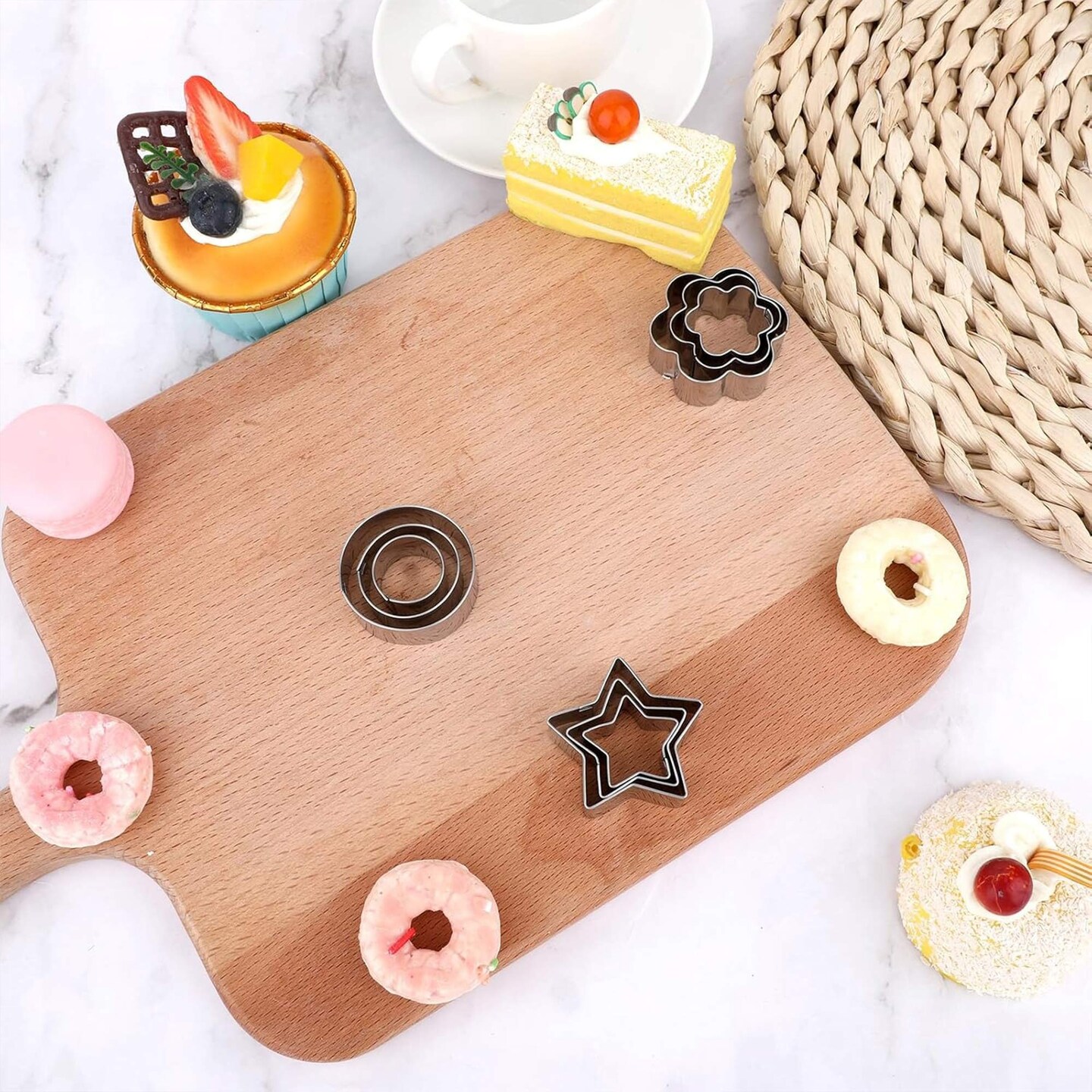 Cookie Cutter Set with Storage Box 24 Shapes for Baking & Crafts