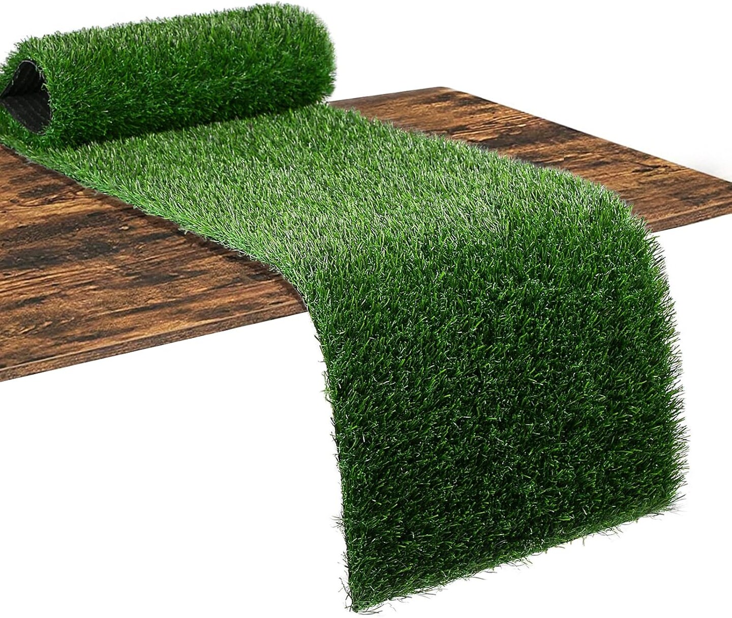 Green Artificial Grass Table Runner – 12×144 Inch Fake Turf for Football, Golf, Easter, Birthday, Wedding, and Baby Shower Decorations