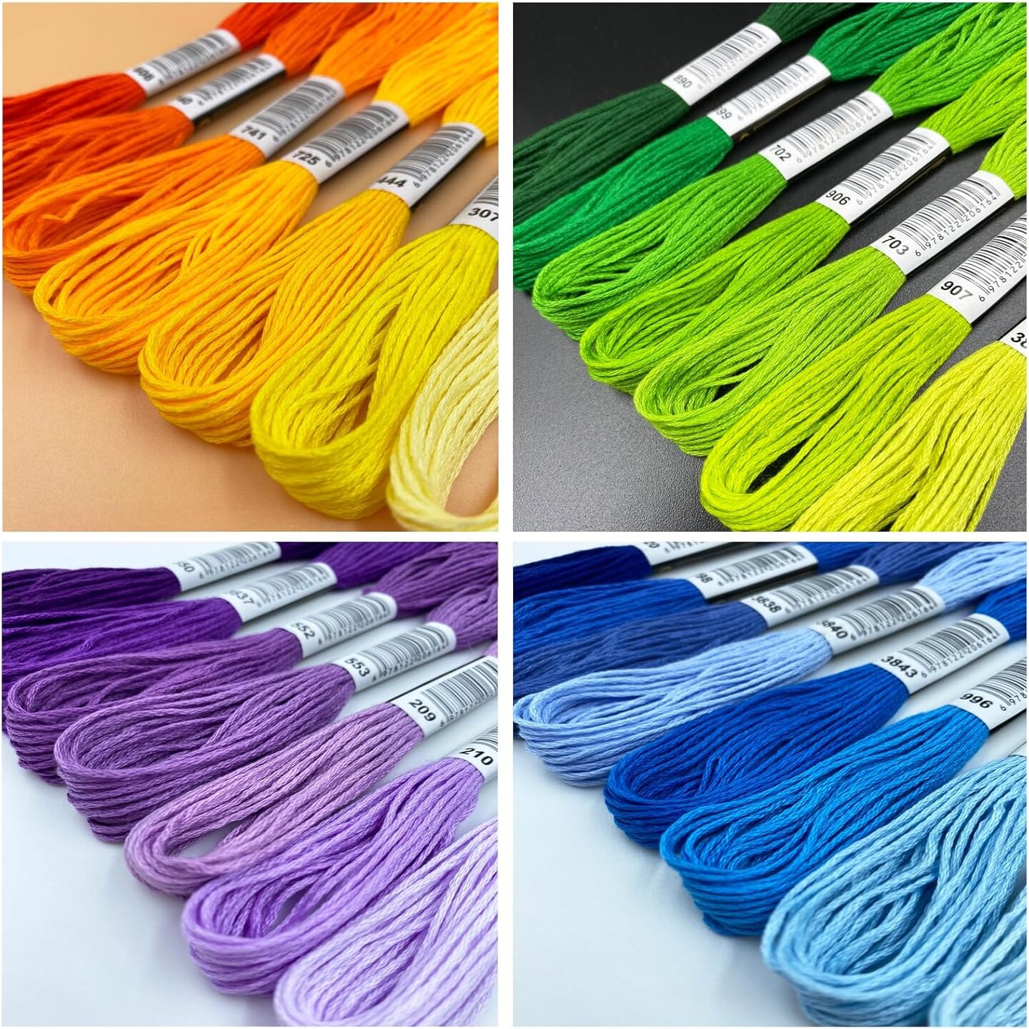 Embroidery Floss 200 Skeins Cross Stitch