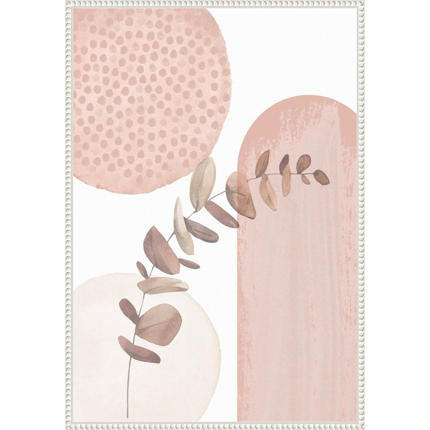 boho pink 3 by Sally Ann Moss Framed Canvas Wall Art