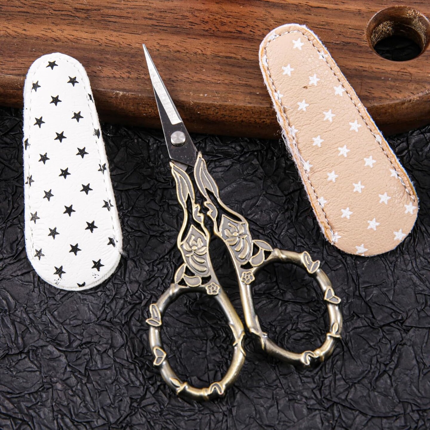 Small Craft Scissors with Cover – Butterfly Design, Sharp Tips for Crochet, Embroidery & Sewing
