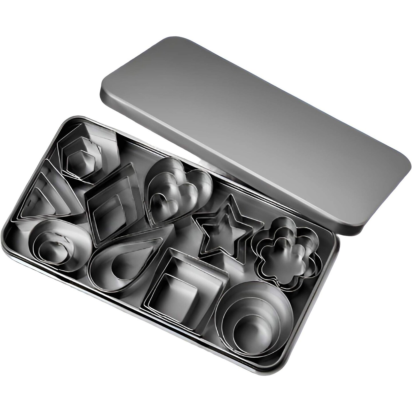 Mini Cookie Cutter With Set 30 Tiny Stainless Steel Cookie Stamps