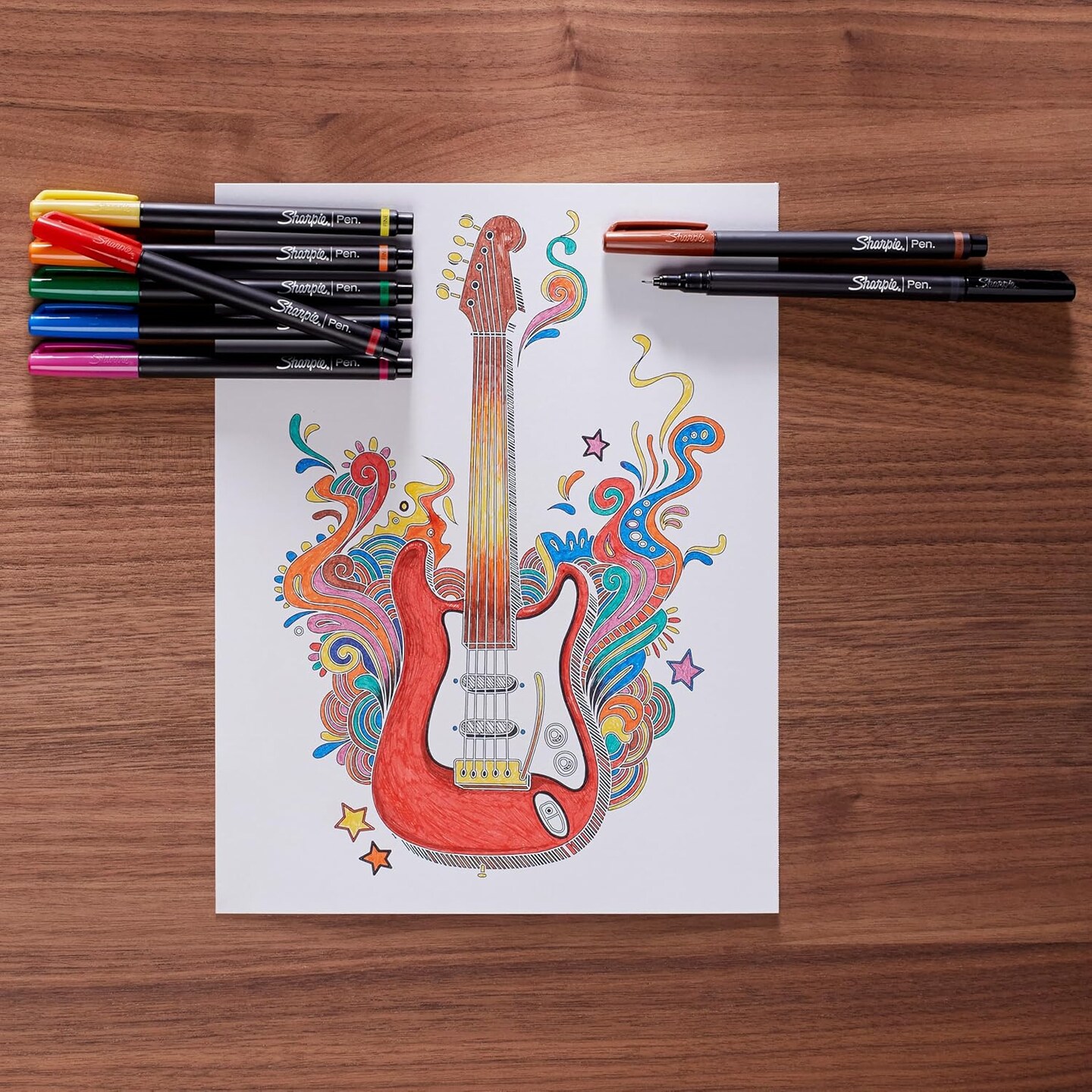 Felt Tip Pens, Fine Point Pens (0.4Mm) Felt Tip Markers, Journaling Pens, Art Markers, Drawing Markers, Assorted Colors, 12 Count