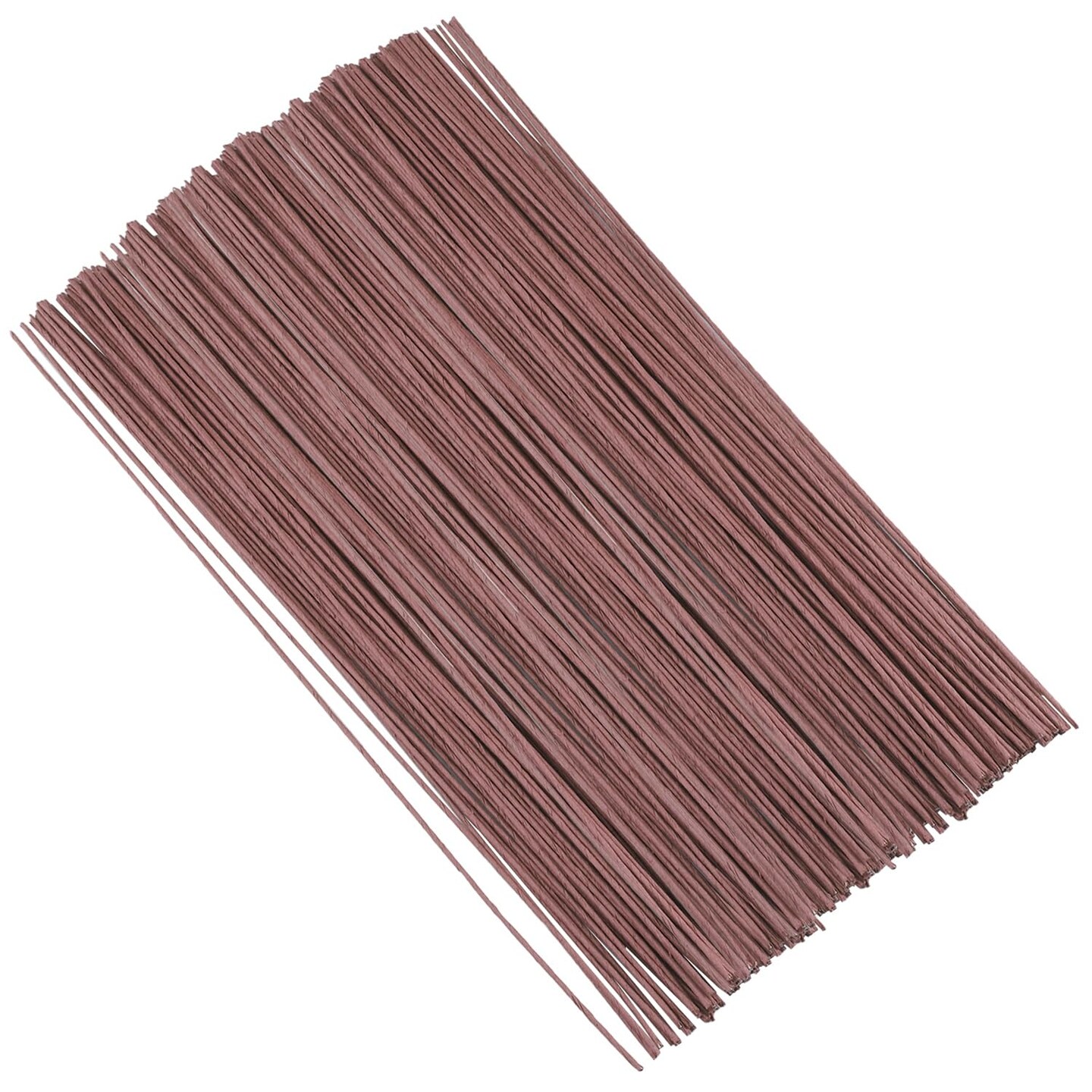 400 PCS 16 Inch Floral Wire Stems,14 Gauge Floral Wire for Wiring Fresh Flowers, Creating Floral Crowns, DIY Crafts, Artificial Flower, Brown