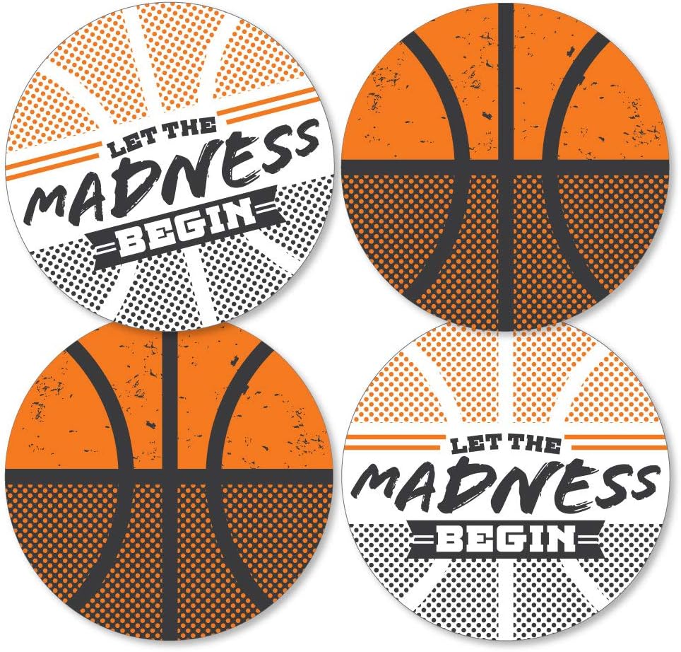 Basketball - Let The Madness Begin - Decorations DIY College Basketball Party Essentials - Set of 20