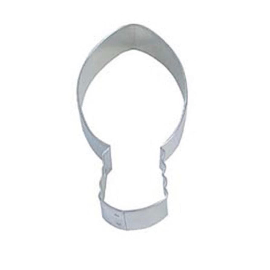4.25&#x201D; Christmas Holiday Light Bulb Metal Cookie Cutter