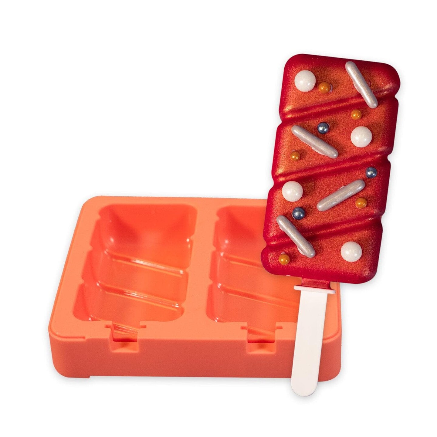Square Stripe Popsicle Shaped Cakesicle Mold