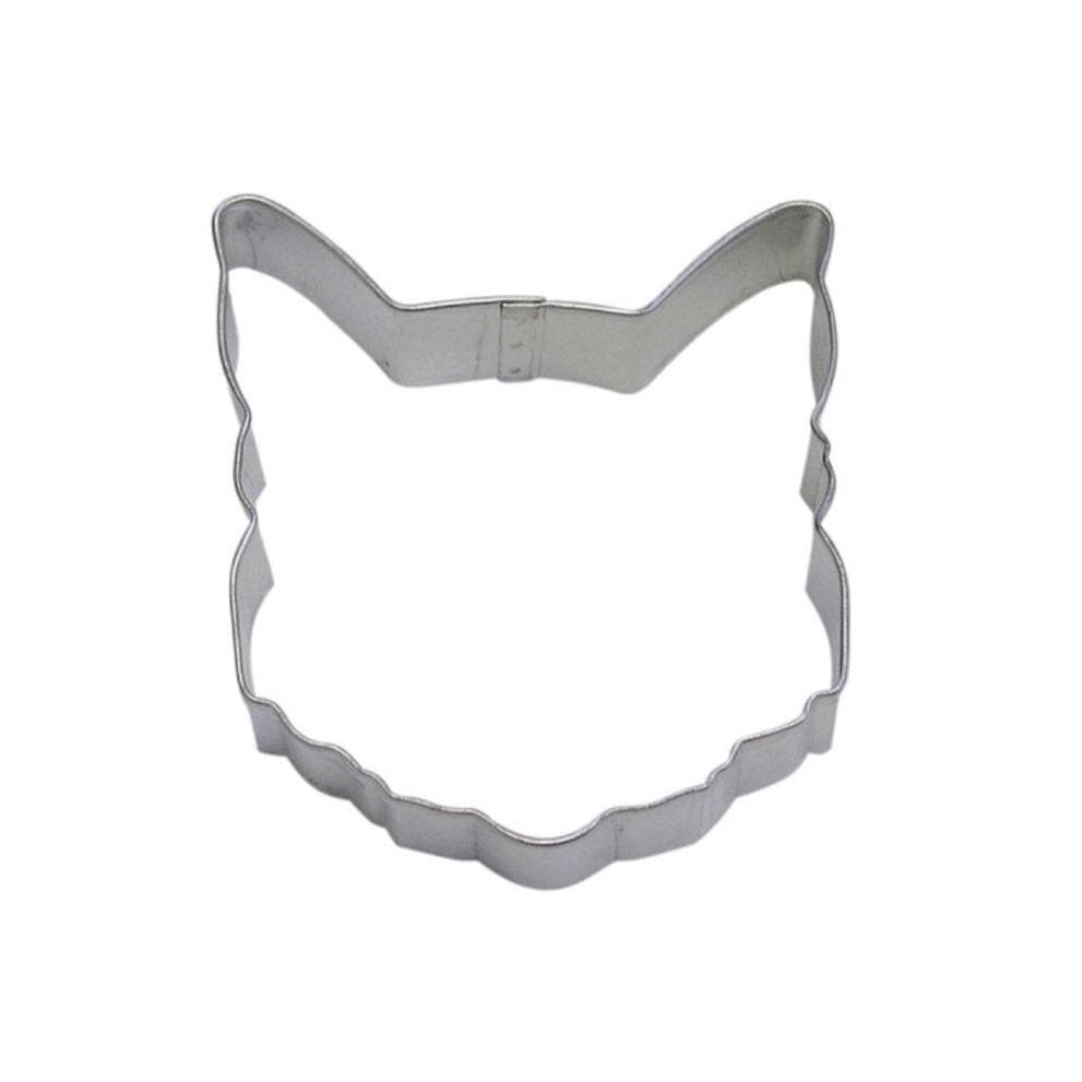3&#x201D; Cat Face Metal Cookie Cutter