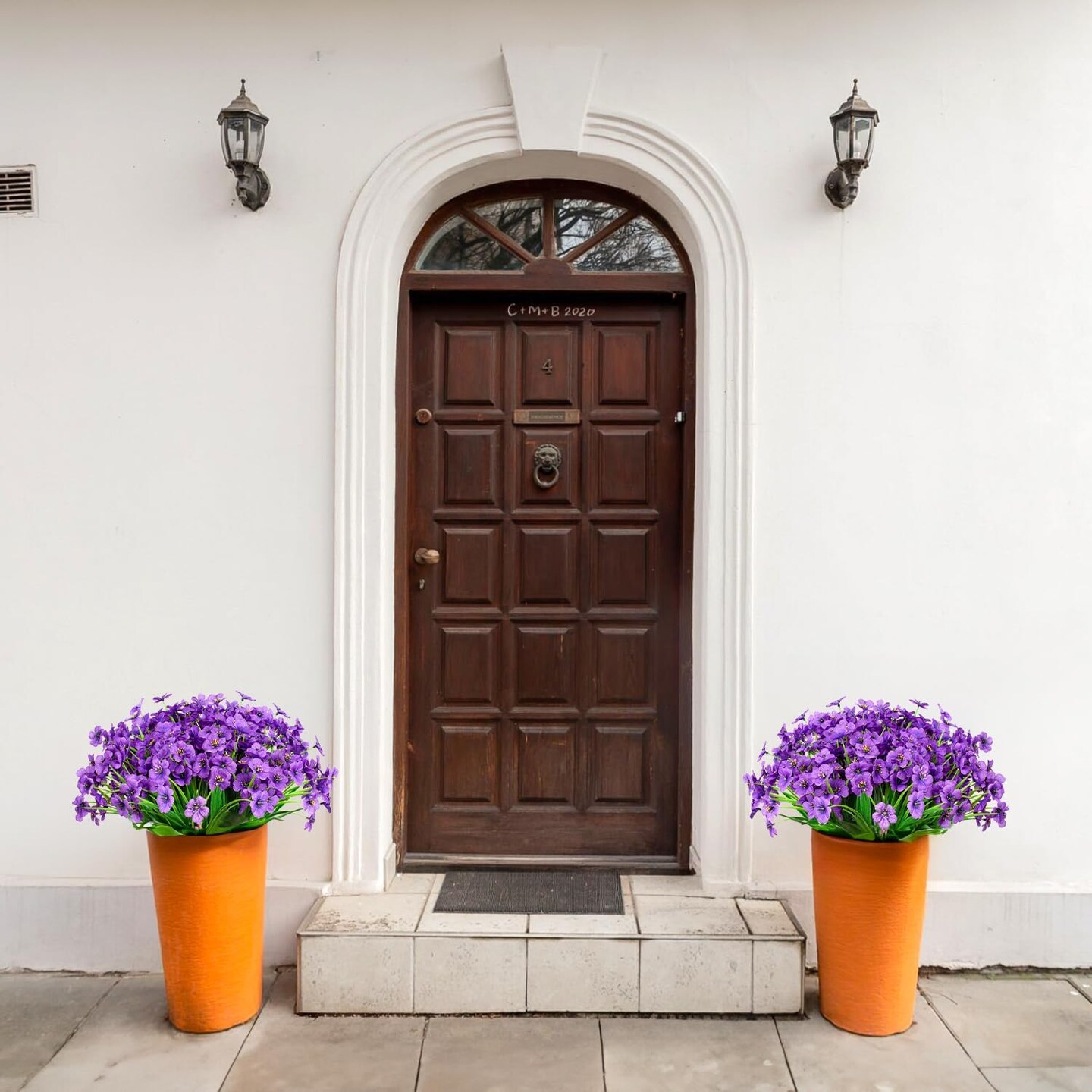 21 Bundles Summer Bushes Outdoor Artificial Flowers