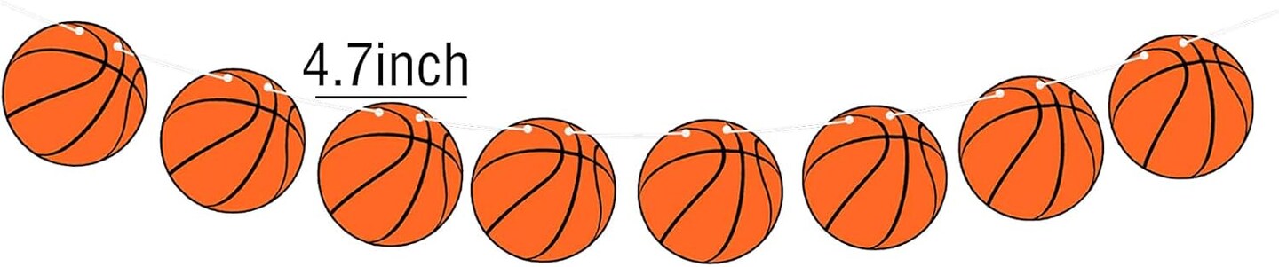 Basketball Banners, Basketball Themed Party Decorations, Kids Teenagers Boys Men Birthday Banner Basketball Party Decoration
