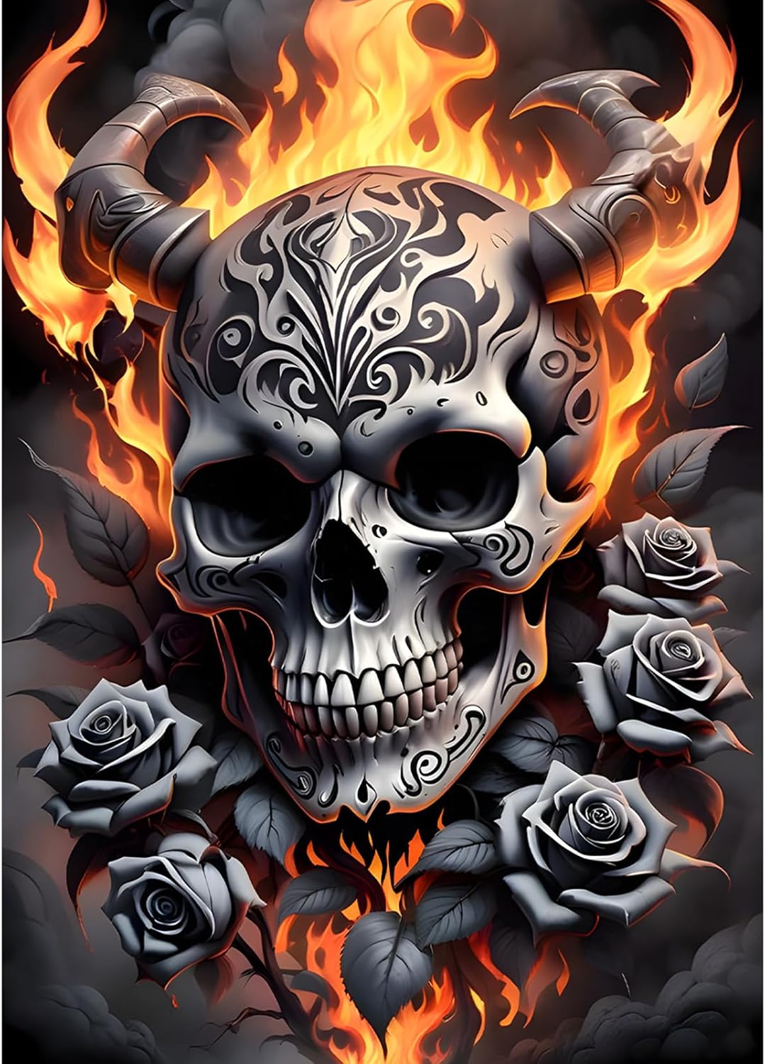 Skull Diamond Art Kits for Adults, Diamond Painting Kits for Adult
