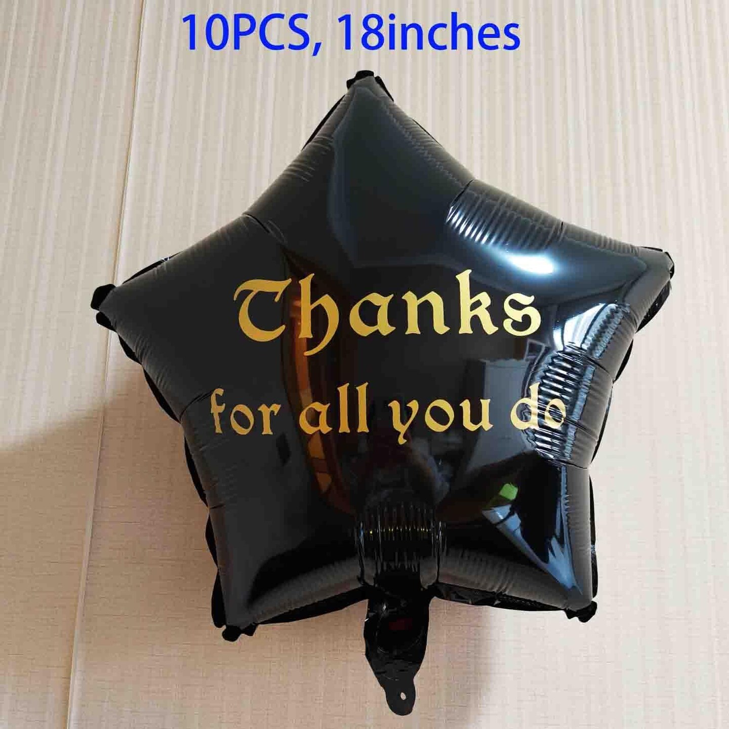 Thanks for All You Do Helium Mylar Foil Balloons, 10pcs Thank You Hanging Balloons for Wedding Congrats Grad National Nurses Day