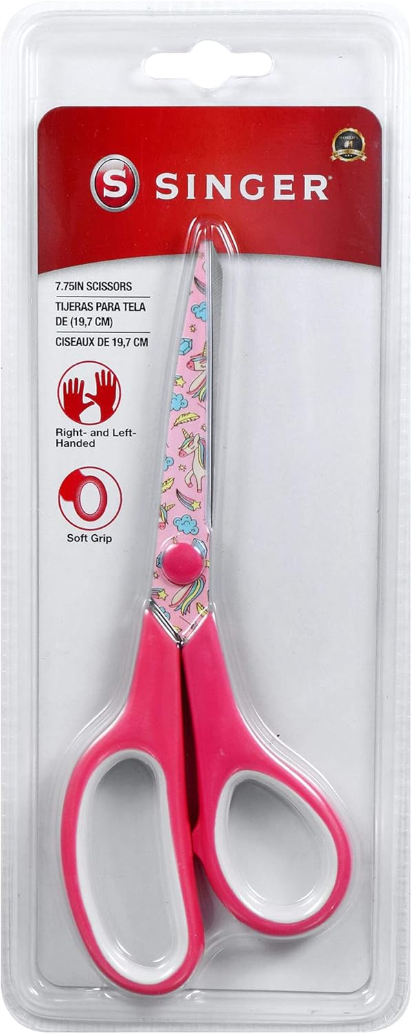 Non-Stick Blades, Unicorn Print Scissors, Multi