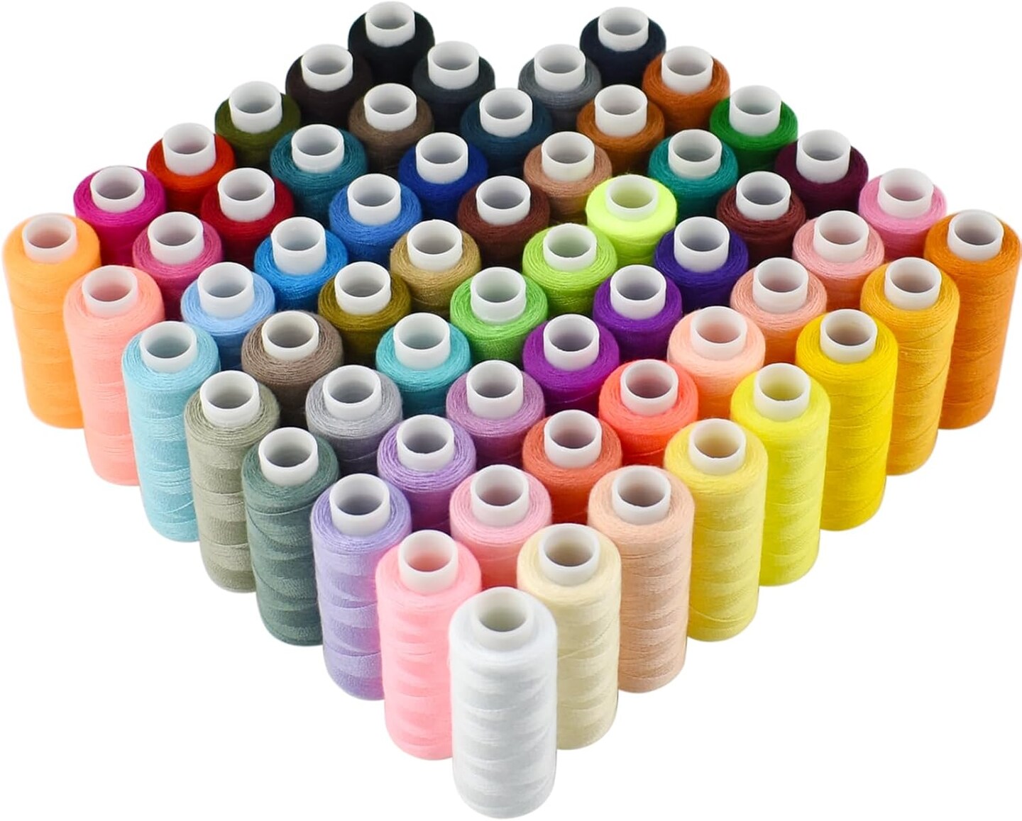 60 Colors Sewing Thread Spool Kit 250 Yards Per Polyester Spools for Hand Sewing, Embroidery and DIY Sewing Machine