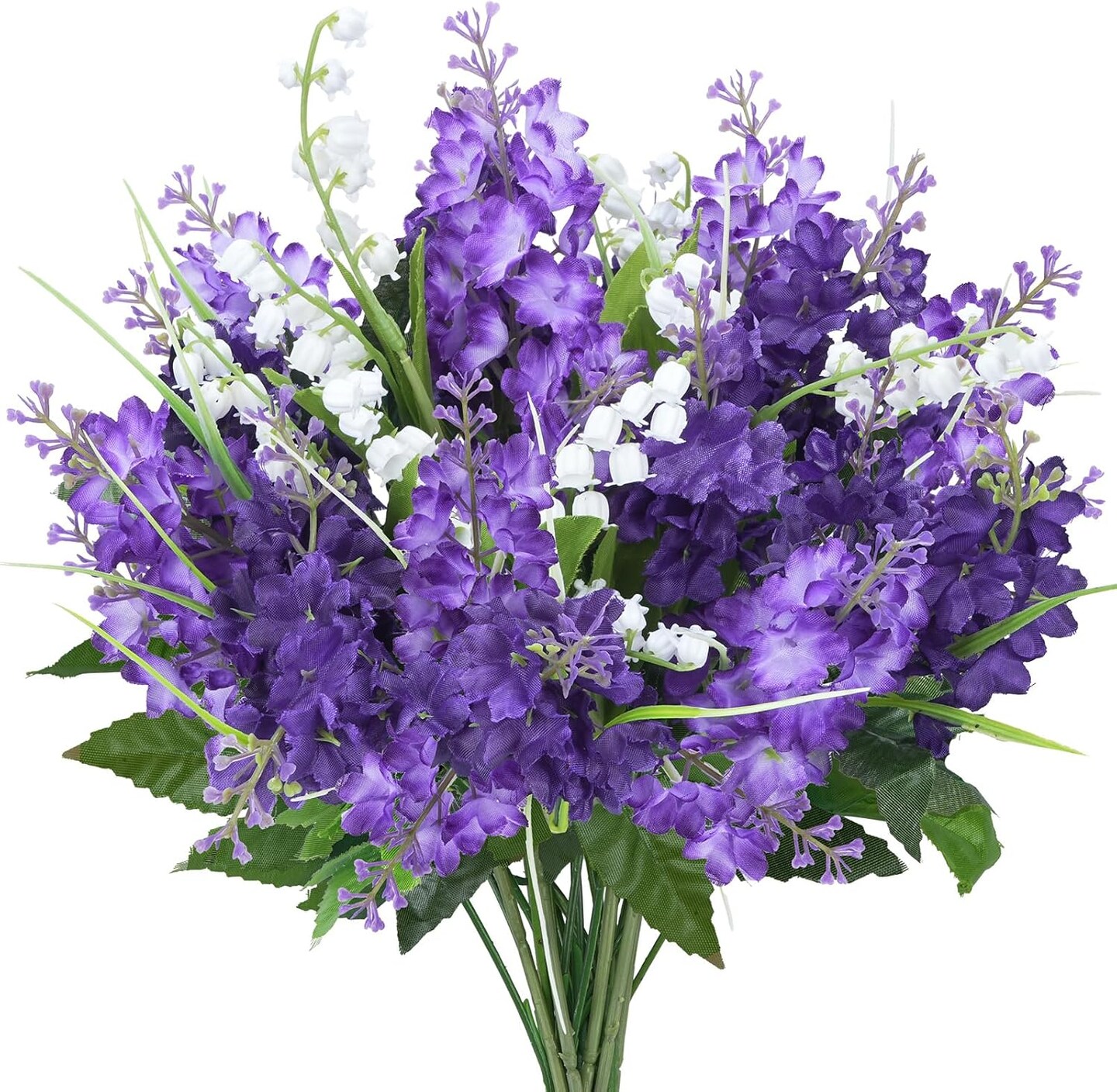 10Pcs Fake Lilac Flower Bouquet Purple Flowers Summer Bushes