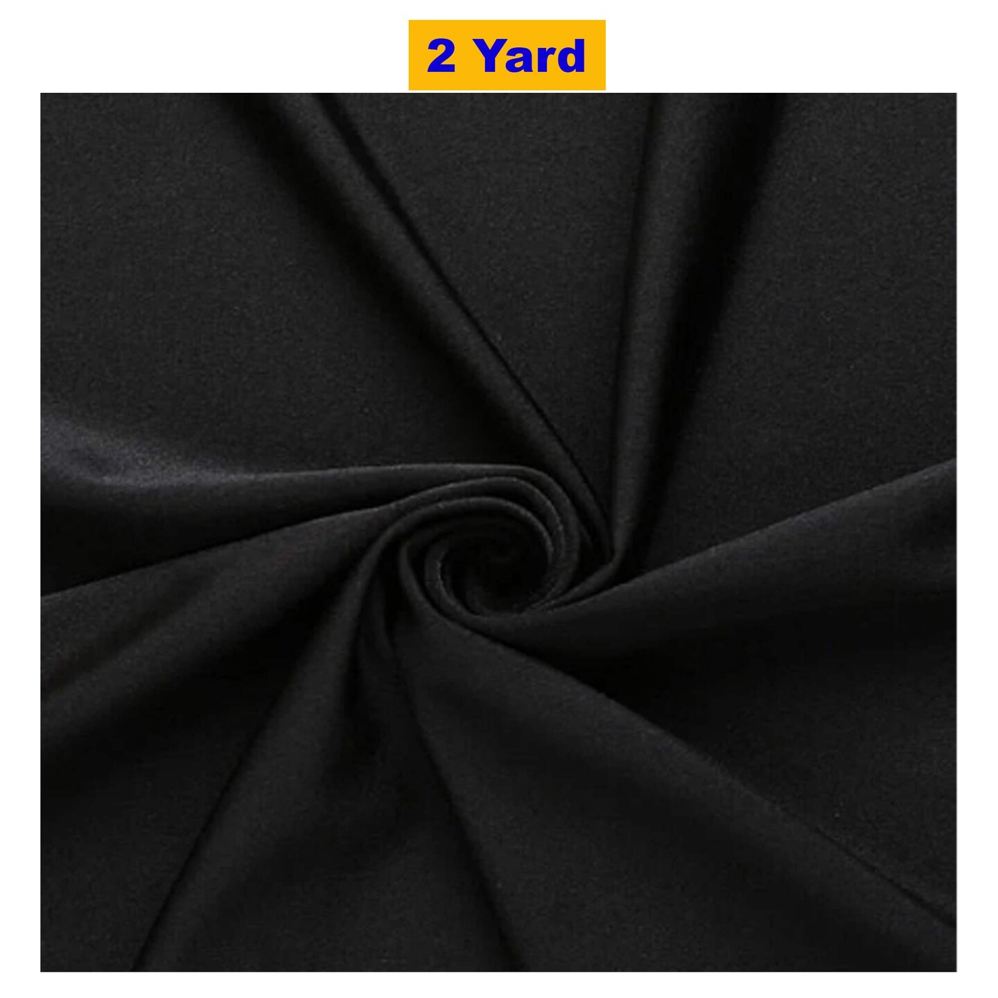 Nylon Spandex Fabric 4 Way Stretch Black