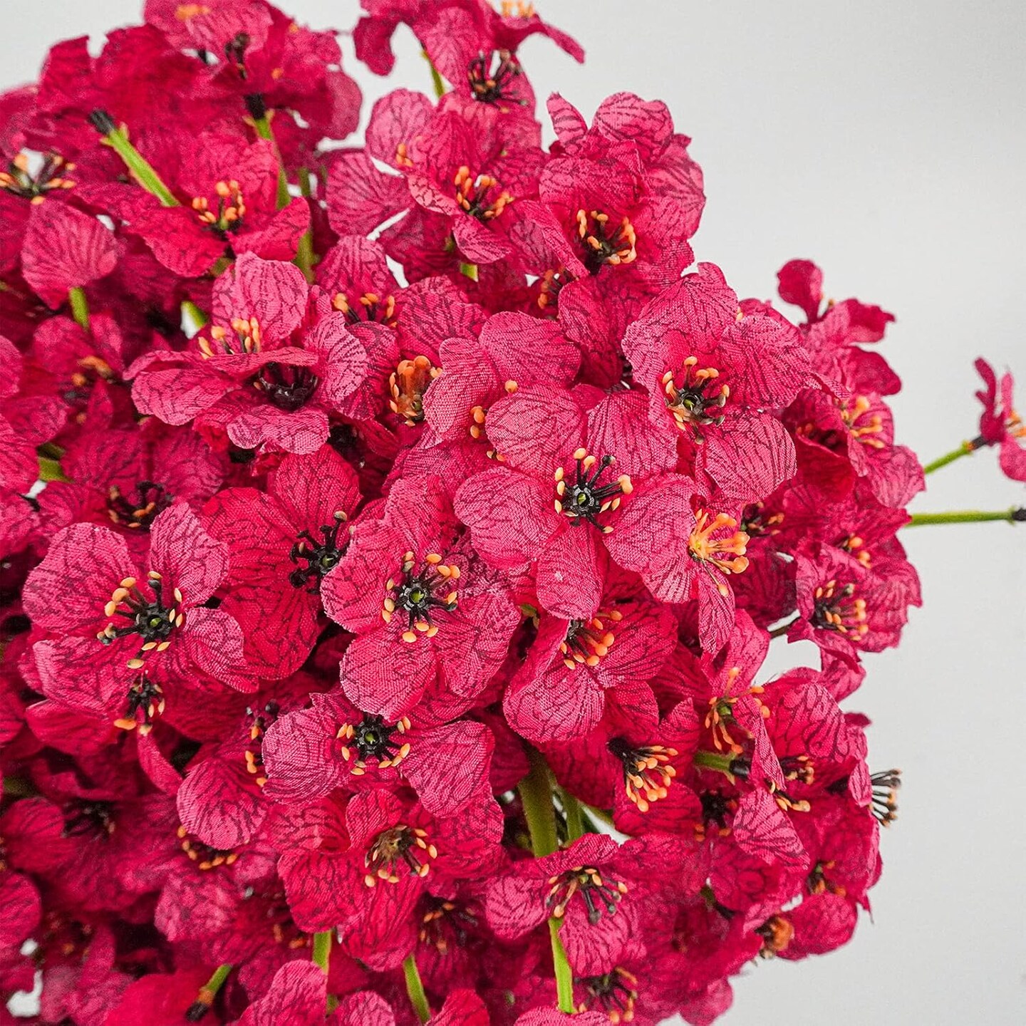 72 Bundles Summer Bushes Artificial Fake Flowers Outdoor