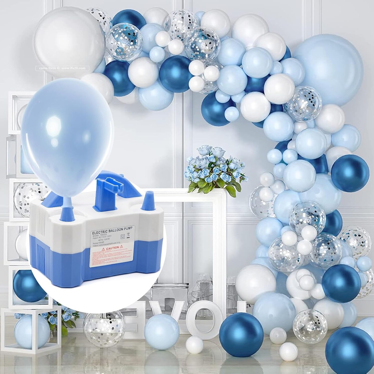 Electric Balloon Pump Electric Air Balloon Pump 110V 600W Balloon Blower Inflator for Garland Arch Party Decoration