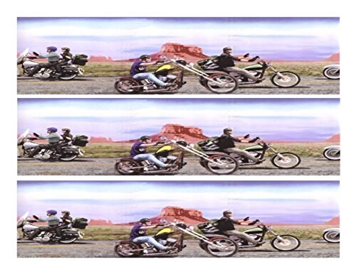 Motorcycles cake Edible Icing Image border strips (3 Strips)