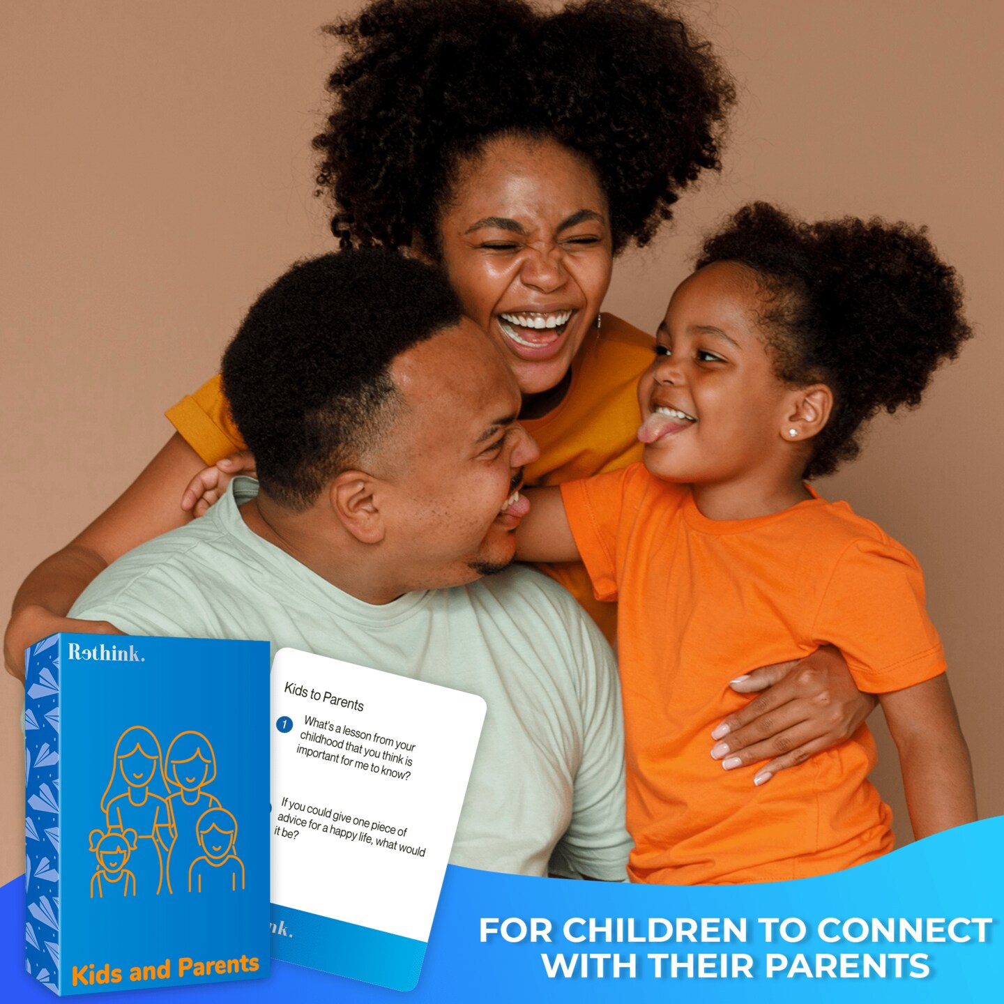 Rethink!: Conversation Starters for Kids | 500 Conversation Cards Family Pack