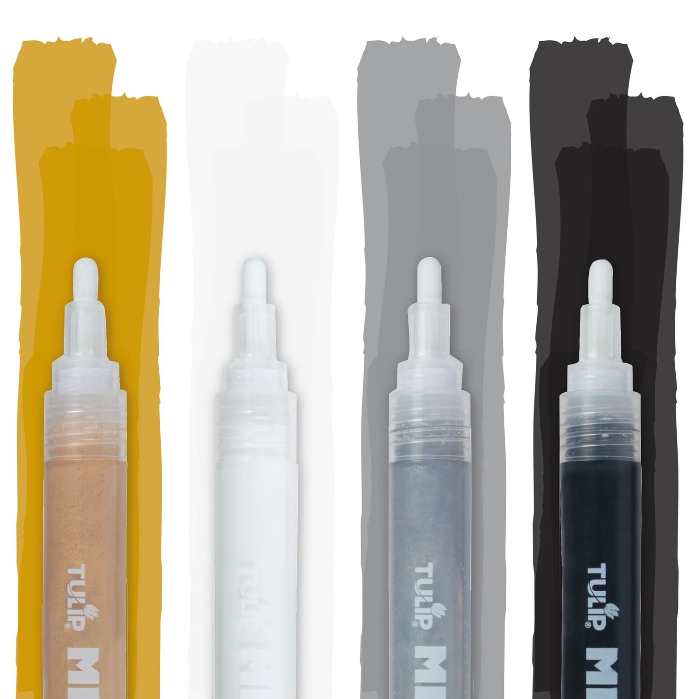 Tulip Mega Fabric Markers Essentials 4 Pack