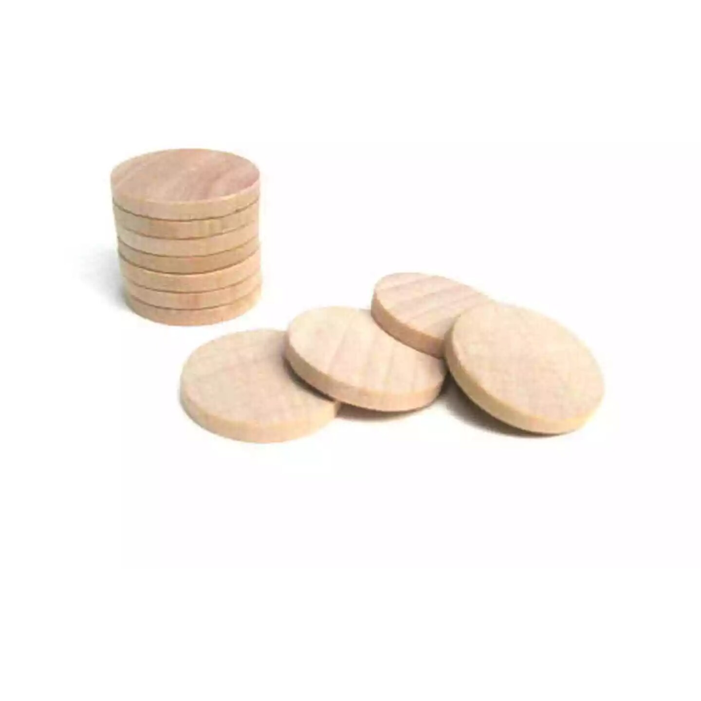 Kitcheniva 25 Pcs Wooden Circles Round Disc Wood Pendant Crafts Art