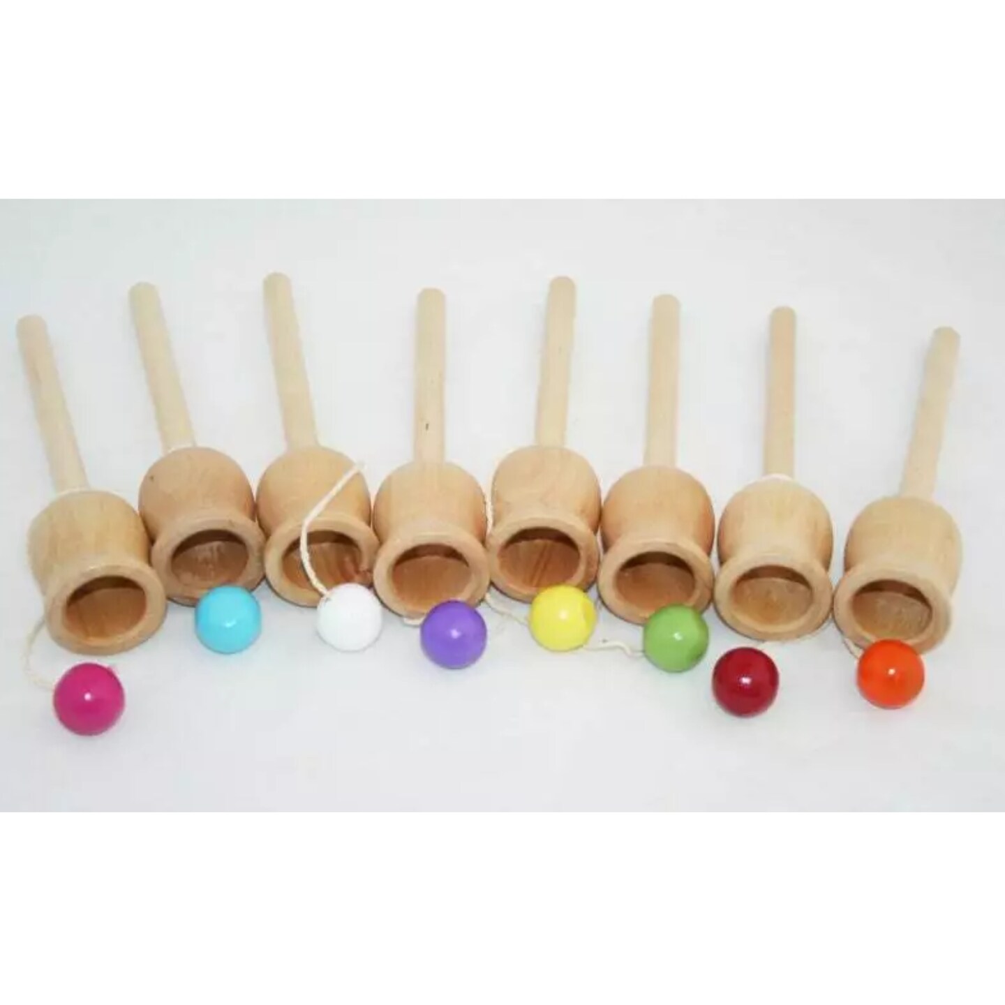 Kitcheniva Plop In The Top A Classic Ball And Cup Old Time Wooden Kids Toy Party Favors