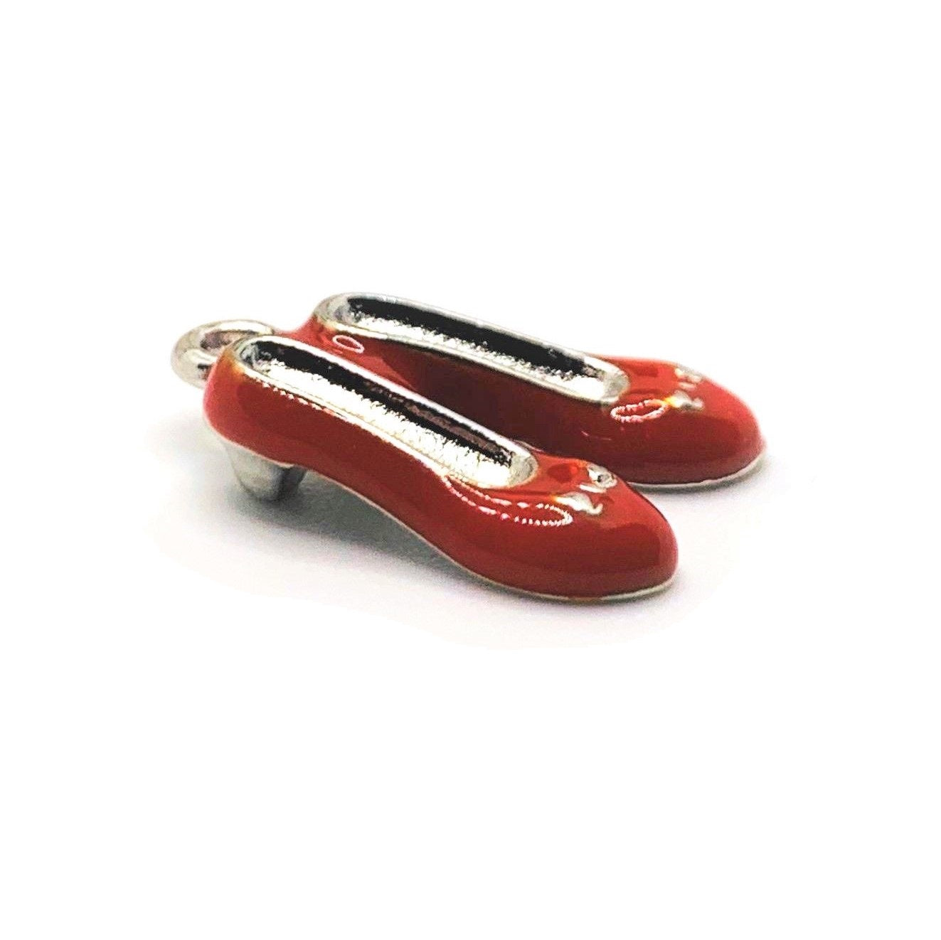 4, 20 or 50 Pieces: Red Ruby Slipper Wizard of Oz 3D Charms