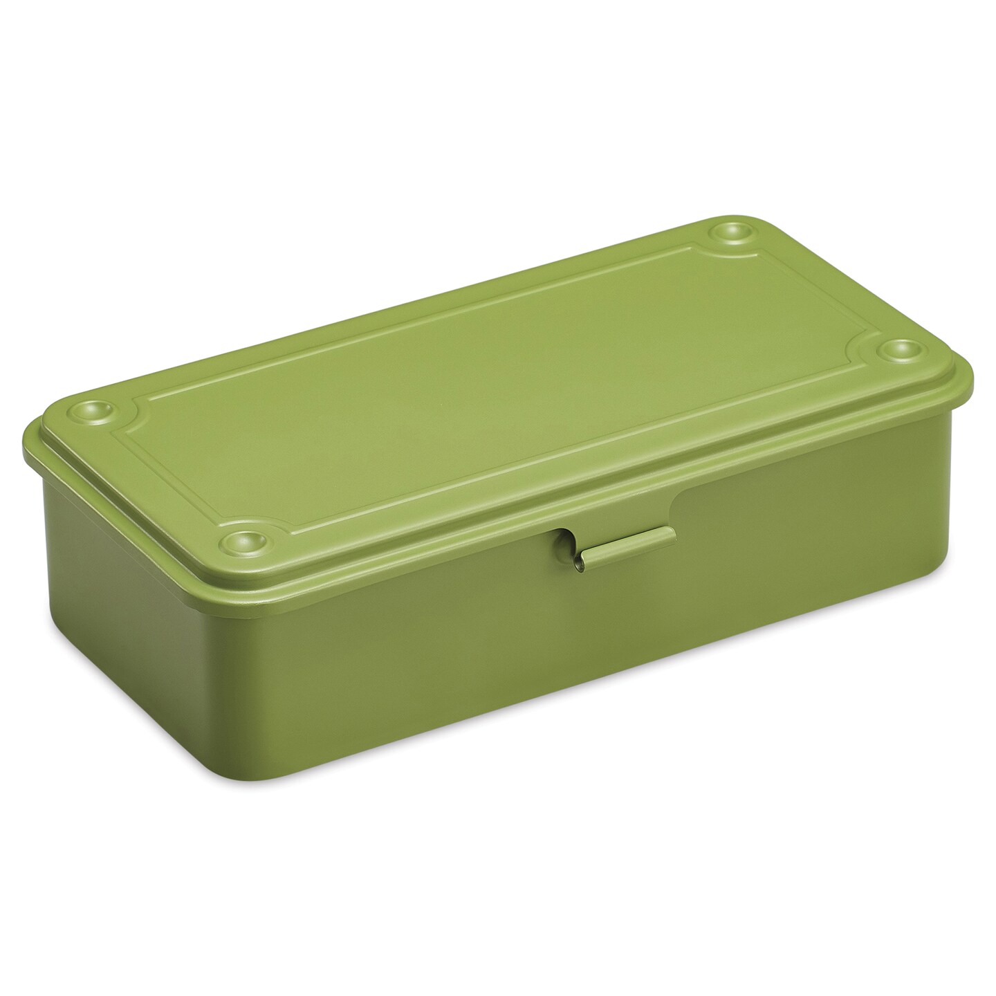 Toyo Stackable Storage Box T-190 - Japanese Tea Green, 8" x 4" x 2"