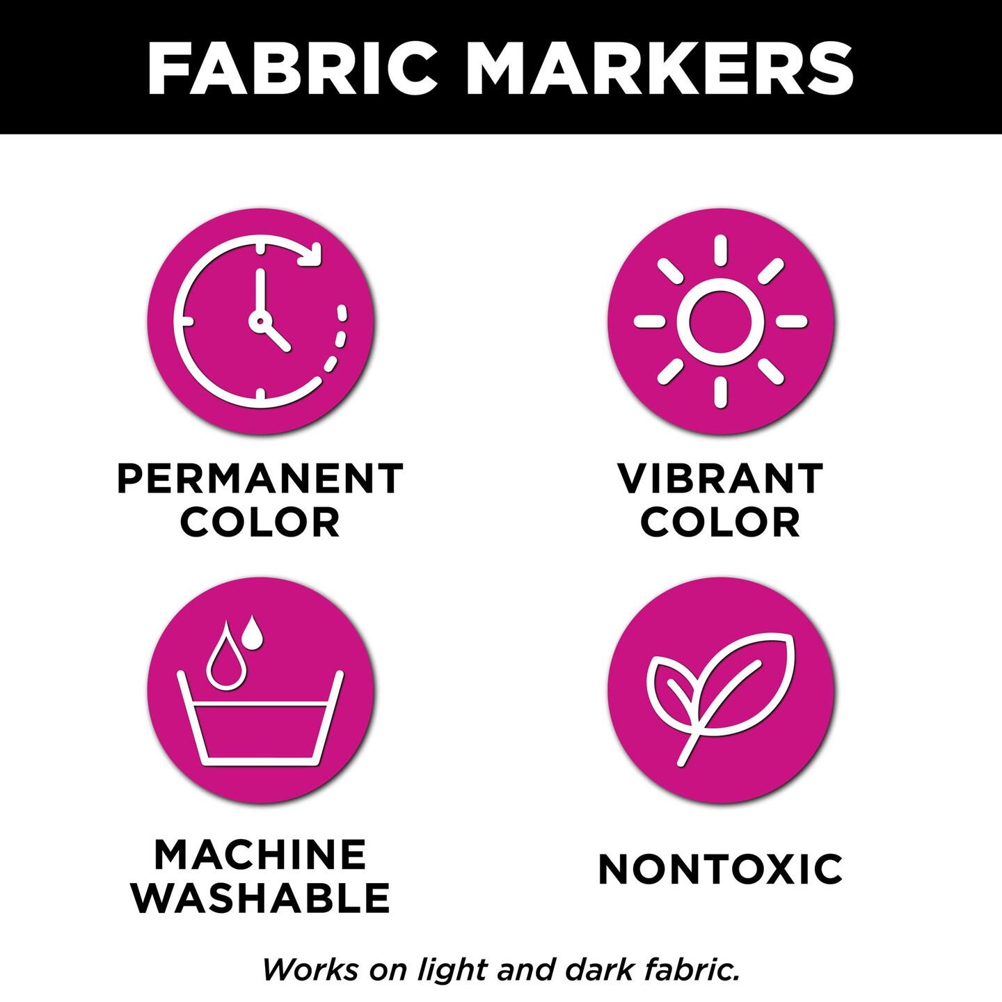 Tulip Mega Fabric Markers Essentials 4 Pack