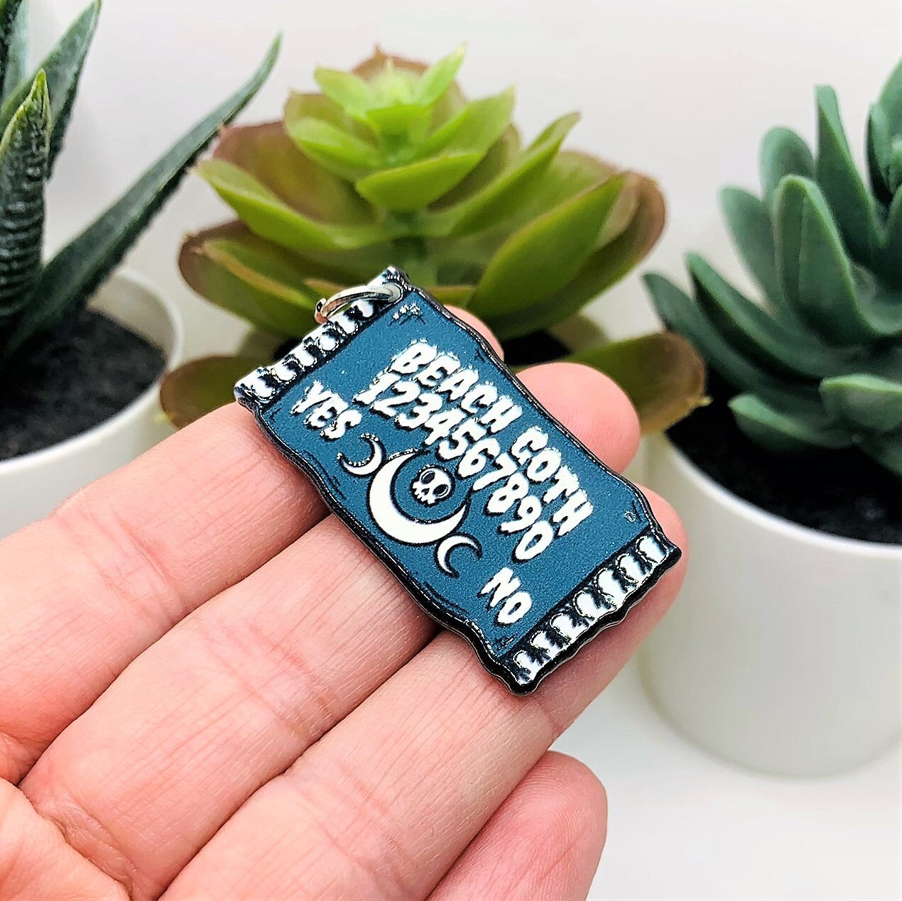 1, 4 or 20 Pieces: Spooky Summer Ouija Towel Charms - Double Sided