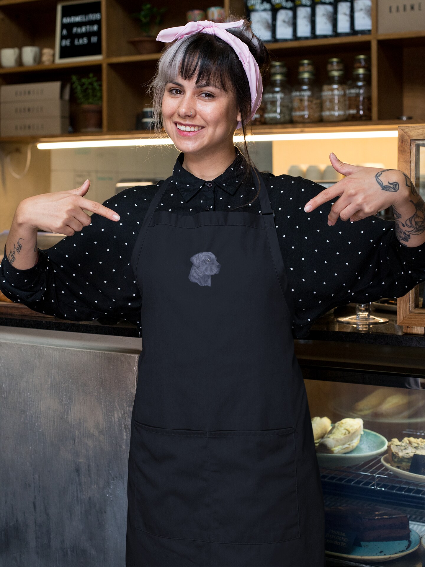 Black Labrador, Dog, Puppy, Animals, Pets, Embroidered, Iron on Patch