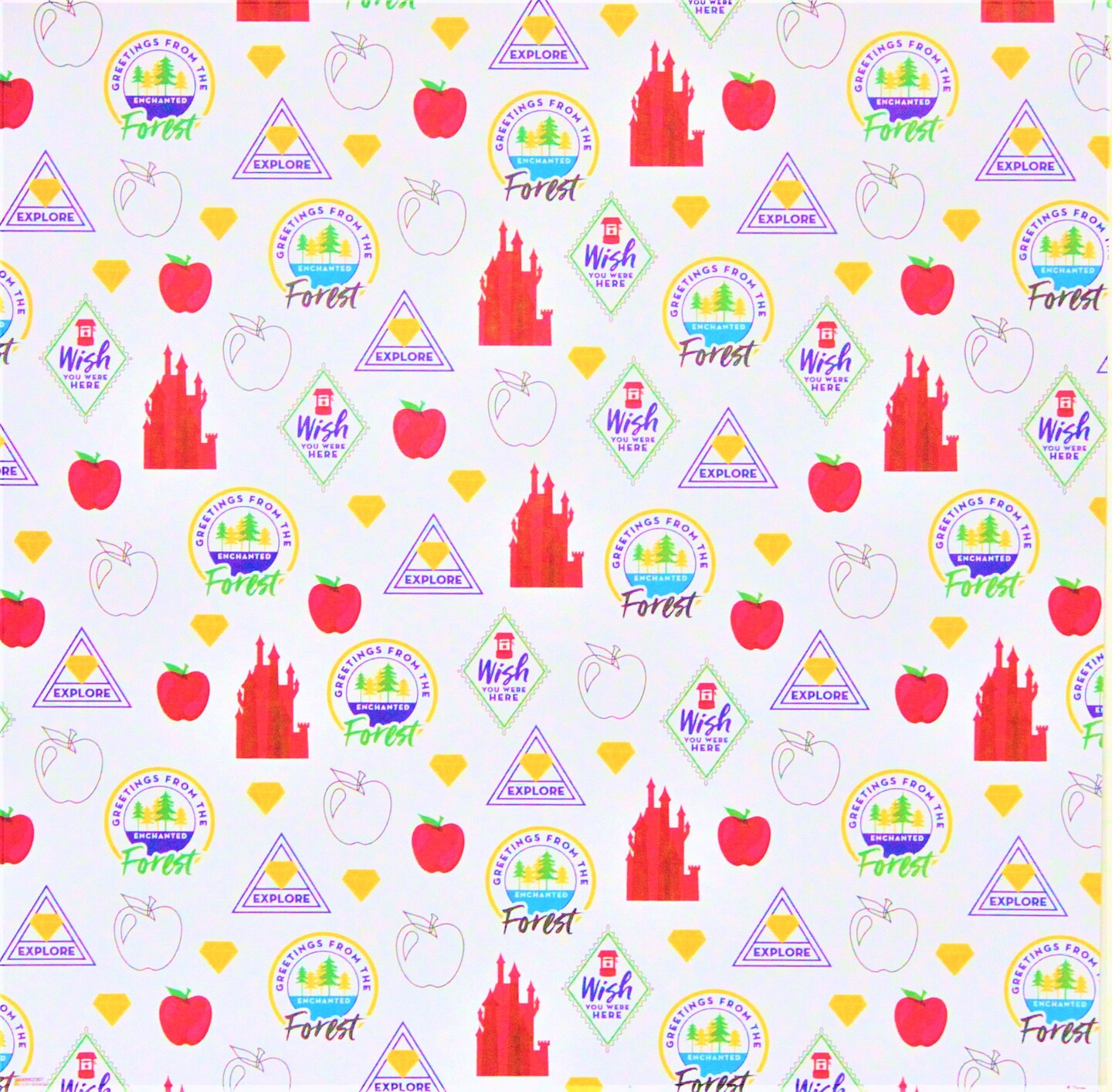 Disney Princess Snow White Enchanted Forest 12x12 Scrapbook Paper