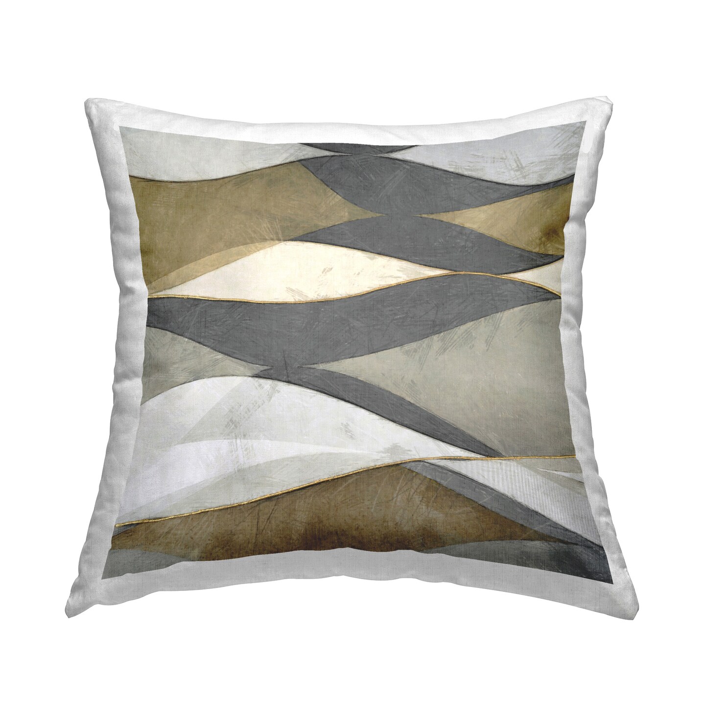 Southwestern Arch Shapes Design by Alonzo Saunders Throw Pillow