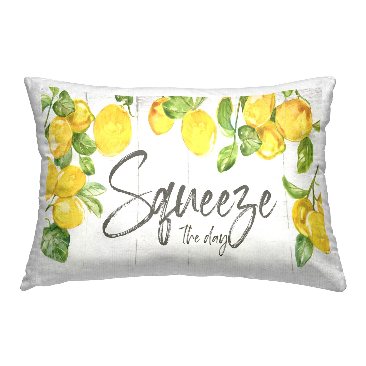 Squeeze The Day Citrus Design by Nan Throw Pillow 