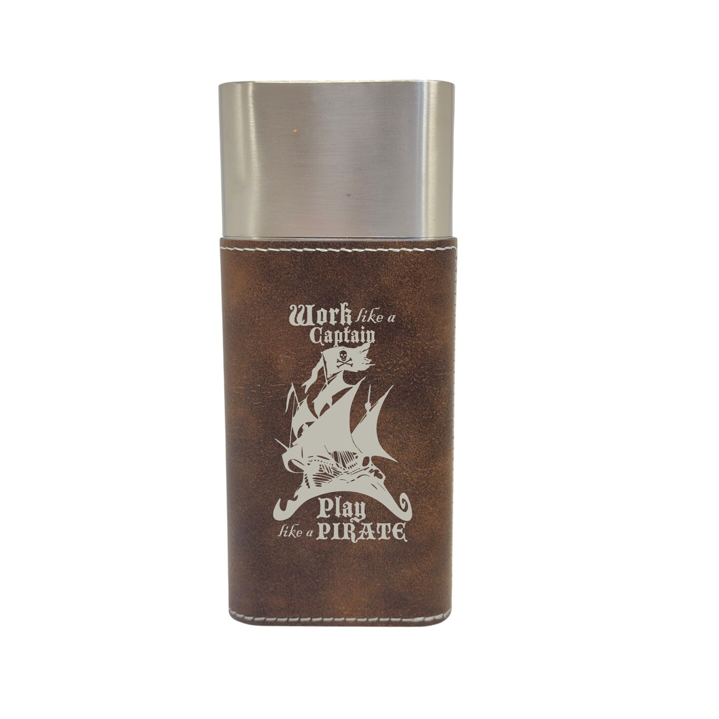 Cigar Case with Cutter - Work like a captain Play like a pirate Leather Cigar Case with Cutter - Work like a captain Play like a pirate Leather
