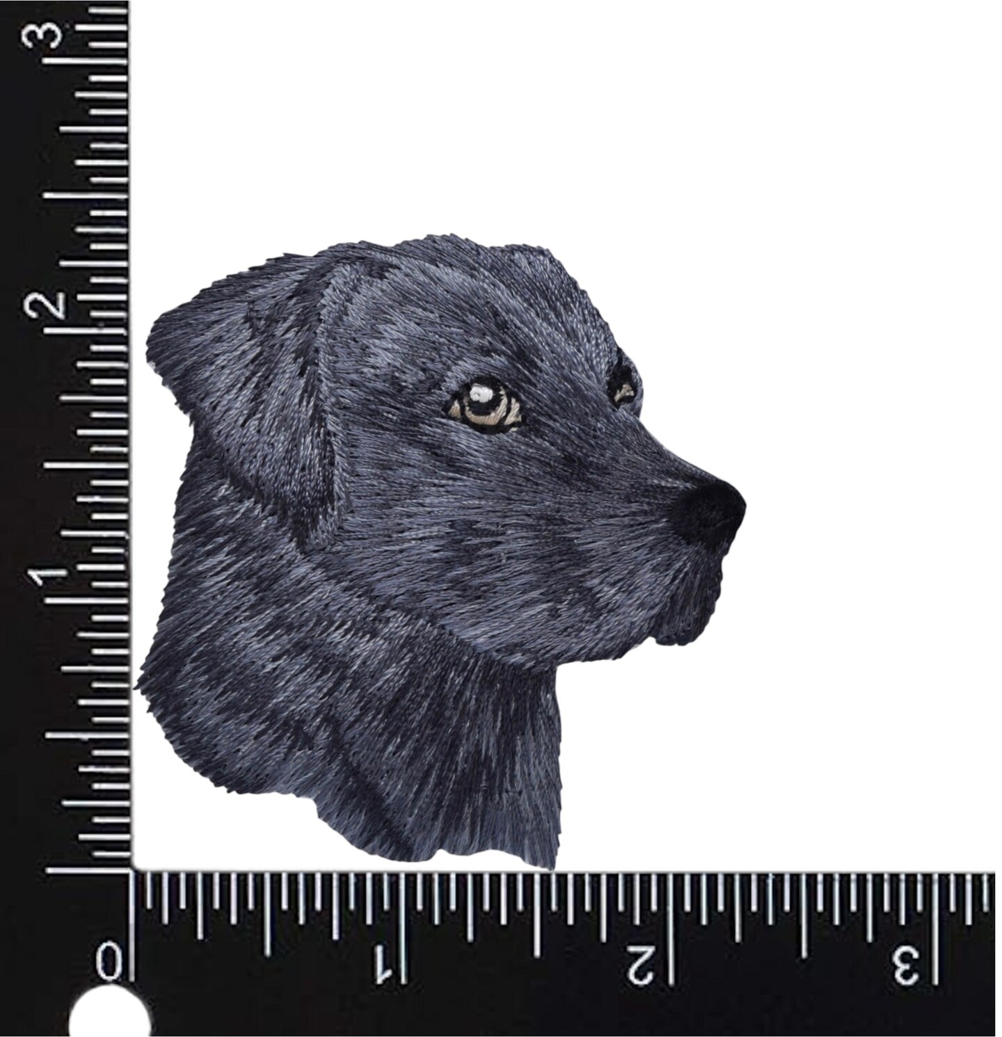 Black Labrador, Dog, Puppy, Animals, Pets, Embroidered, Iron on Patch
