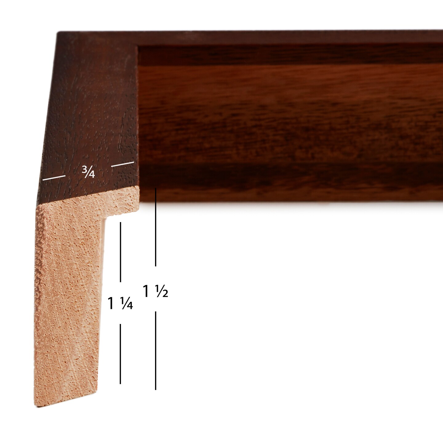 Craig Frames 11x14 matted to 8.5x11 Picture Frame, Walnut Wood