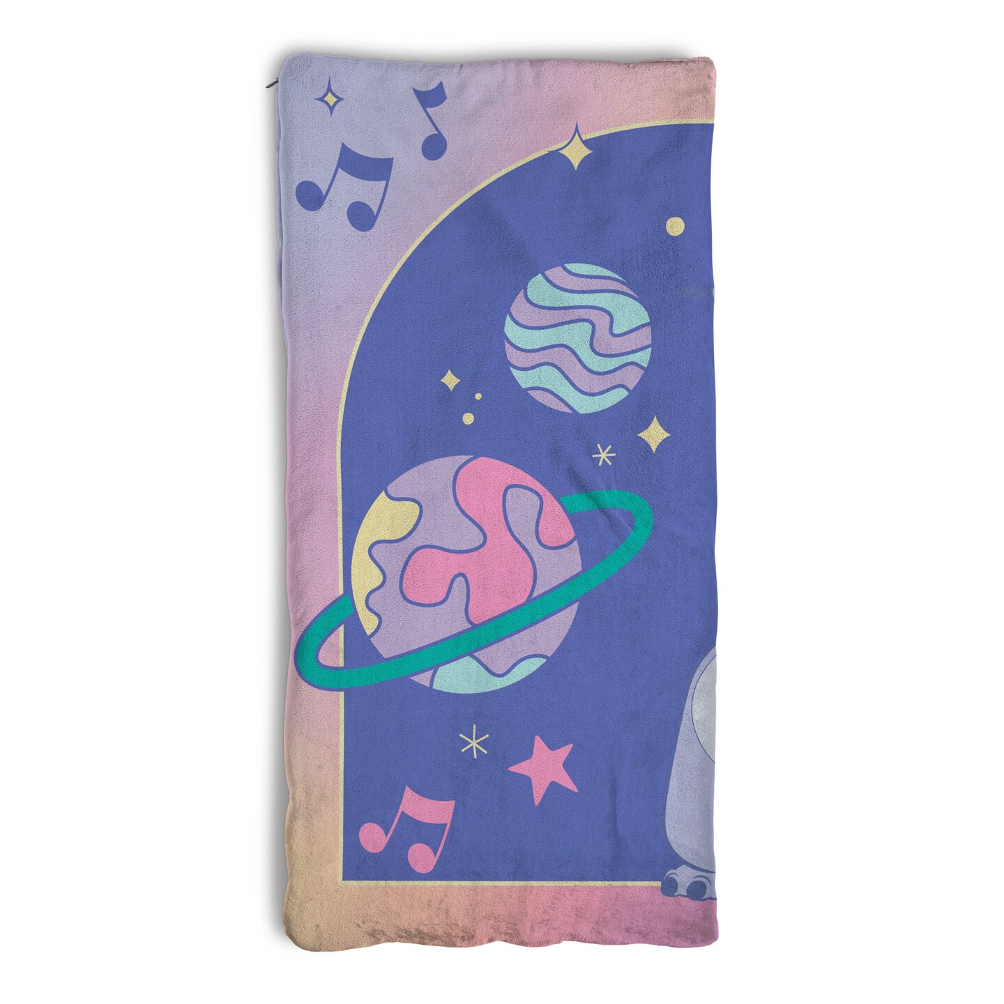 Disney Lilo and Stitch Weird Alien Silk Touch Throw Blanket Sherpa Slumber Bag 27&#xD7;56 Inches