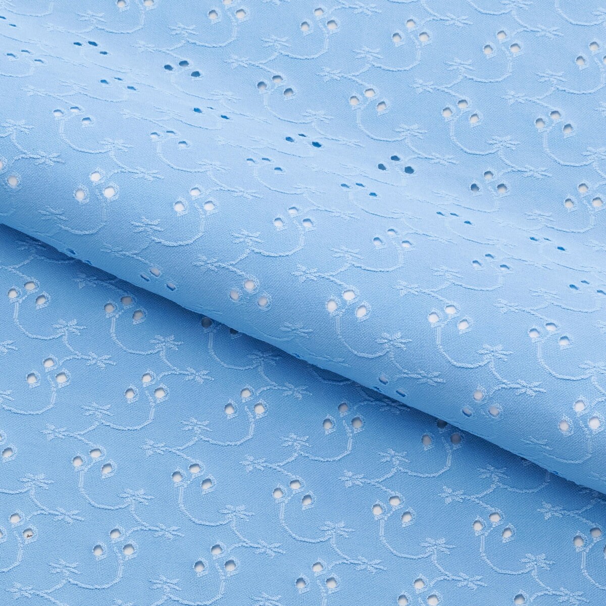 1 Yard Eyelet Jacquard Stretch Fabric 4-Way Floral Polyester Spandex for Dance & Swimwear 53″ Width
